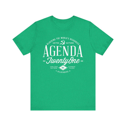 Agenda 21 Awareness Unisex Jersey Short Sleeve Tee