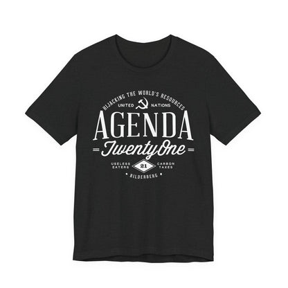 Agenda 21 Awareness Unisex Jersey Short Sleeve Tee