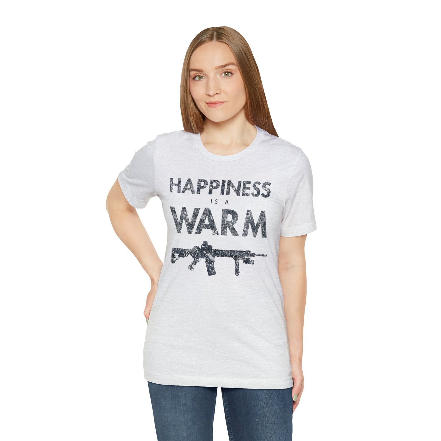Happiness Is A Warm Gun Unisex Jersey Short Sleeve Tee