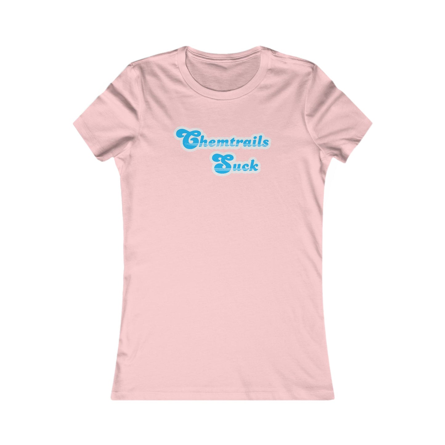 Women's 'Chemtrails Suck' t-shirt - anti-conspiracy slogan apparel for environmental activists and truth seekers

