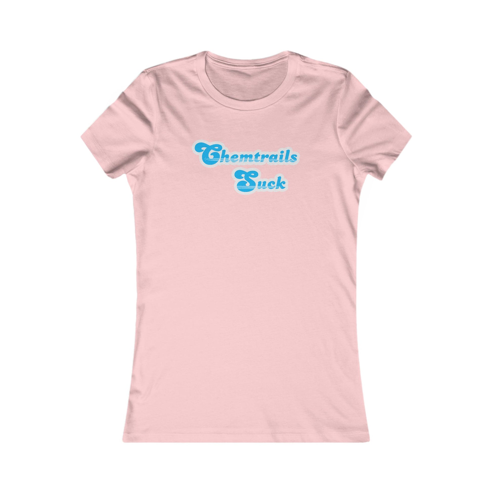 Women's 'Chemtrails Suck' t-shirt - anti-conspiracy slogan apparel for environmental activists and truth seekers

