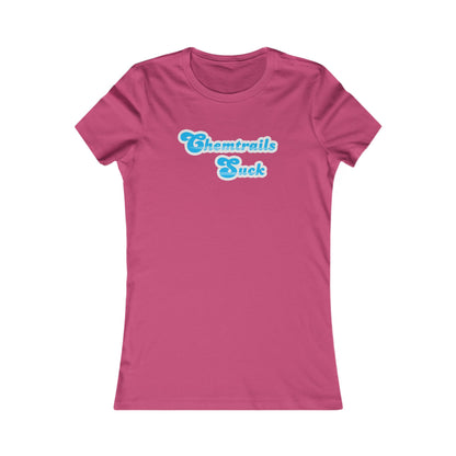 Chemtrails Suck Retro Women's Favorite Tee