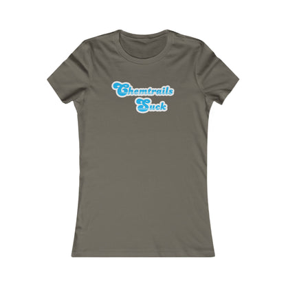 Chemtrails Suck Retro Women's Favorite Tee