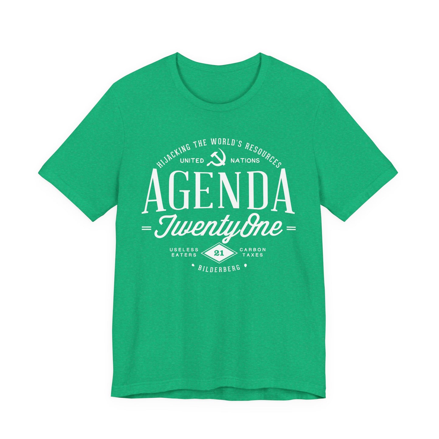 Agenda 21 Awareness Unisex Jersey Short Sleeve Tee