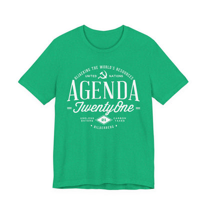 Agenda 21 Awareness Unisex Jersey Short Sleeve Tee
