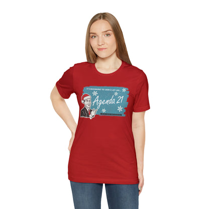It's Beginning To Look A Lot Like Agenda 21 Holiday Unisex Jersey Short Sleeve Tee