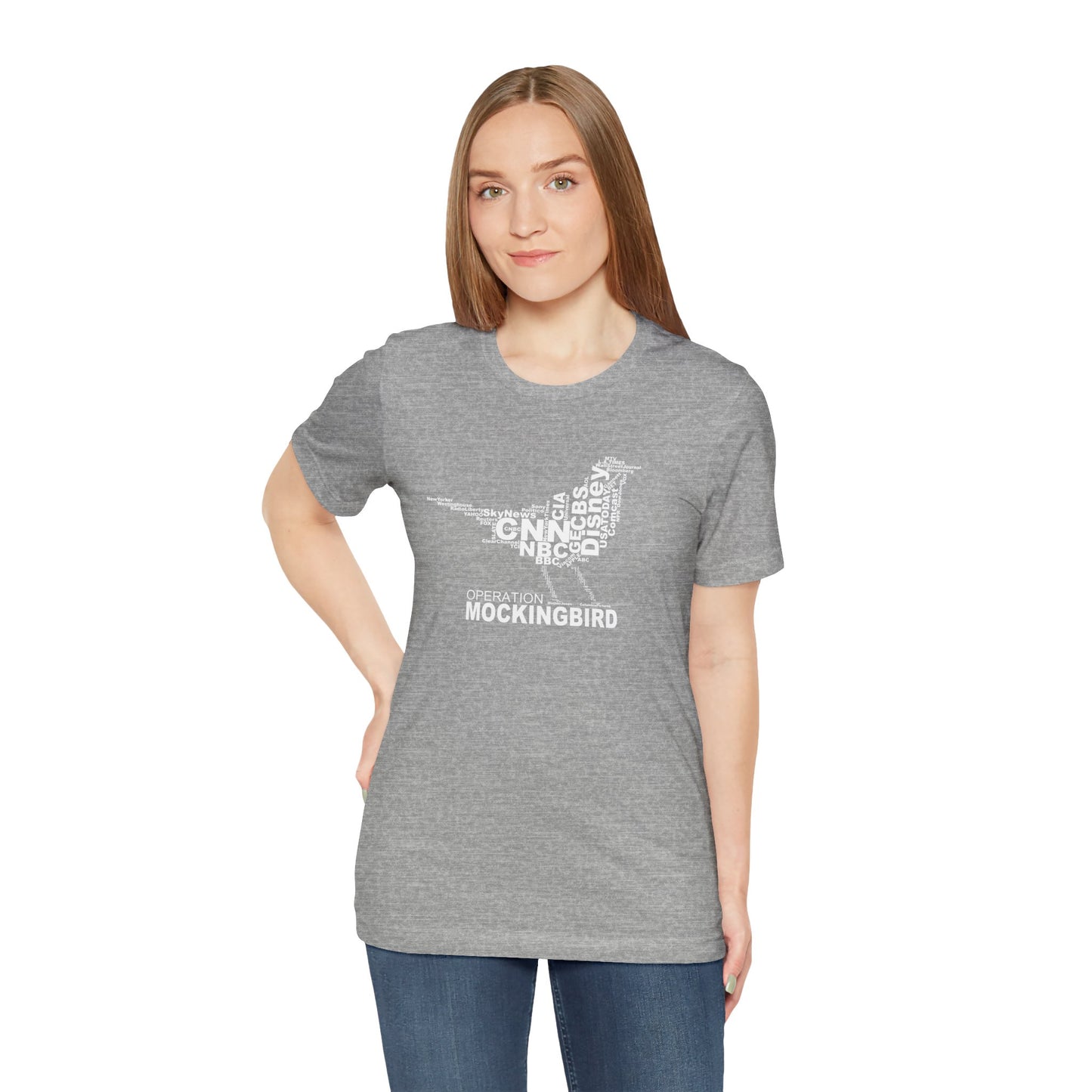 Operation Mockingbird Word Cloud Unisex Jersey Short Sleeve Tee