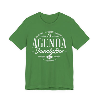 Agenda 21 Awareness Unisex Jersey Short Sleeve Tee