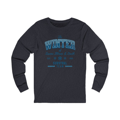 Winter Survival Team Long Sleeve Tee — "The Winter of Severe Illness & Death" Vintage Graphic