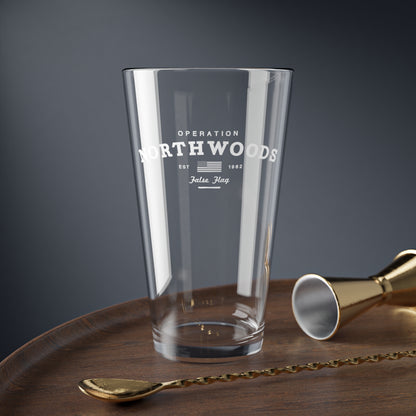 Operation Northwoods Fals Flag Glass Tumbler, 16oz