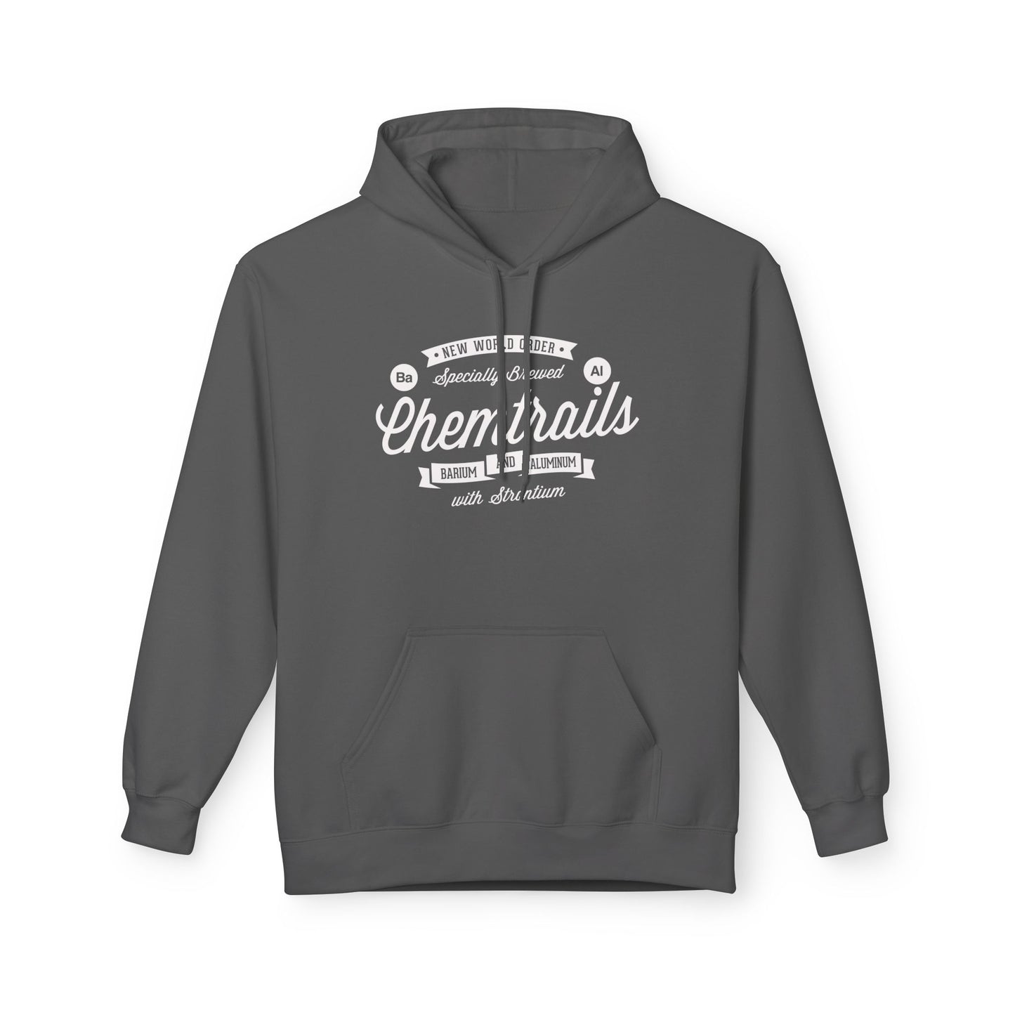 Chemtrails Ba Al Retro Style Label Softstyle Fleece Hoodie