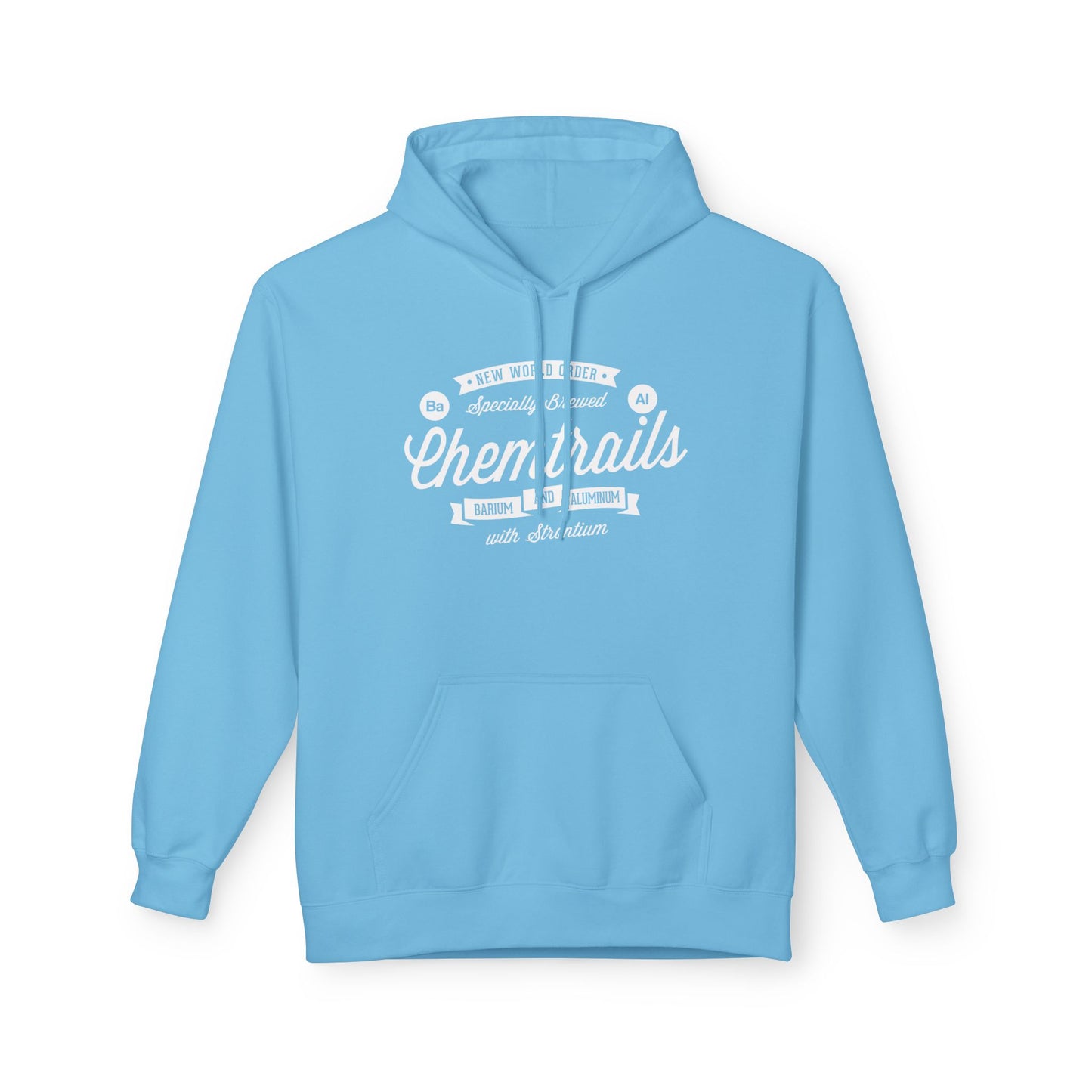 Chemtrails Ba Al Retro Style Label Softstyle Fleece Hoodie