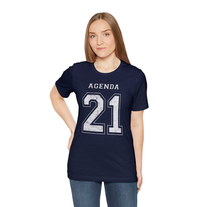 Agenda 21 Jersey-Style Unisex Jersey Short Sleeve Tee