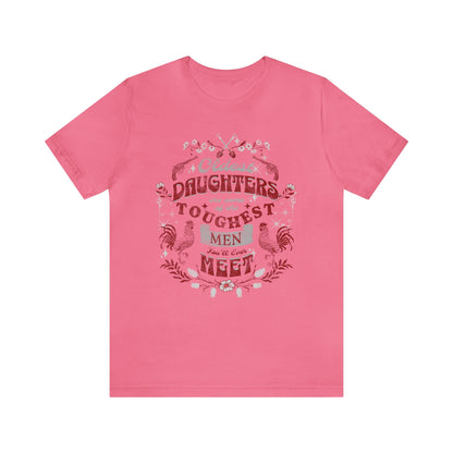 Oldest Daughters Red Type Unisex Jersey Short Sleeve Tee