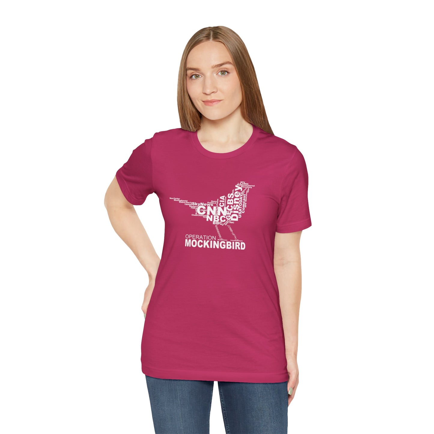 Operation Mockingbird Word Cloud Unisex Jersey Short Sleeve Tee