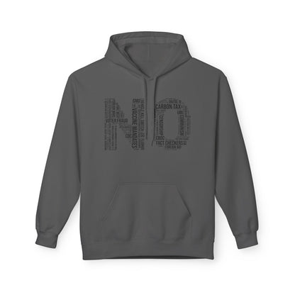 NO Word Cloud Softstyle Fleece Hoodie