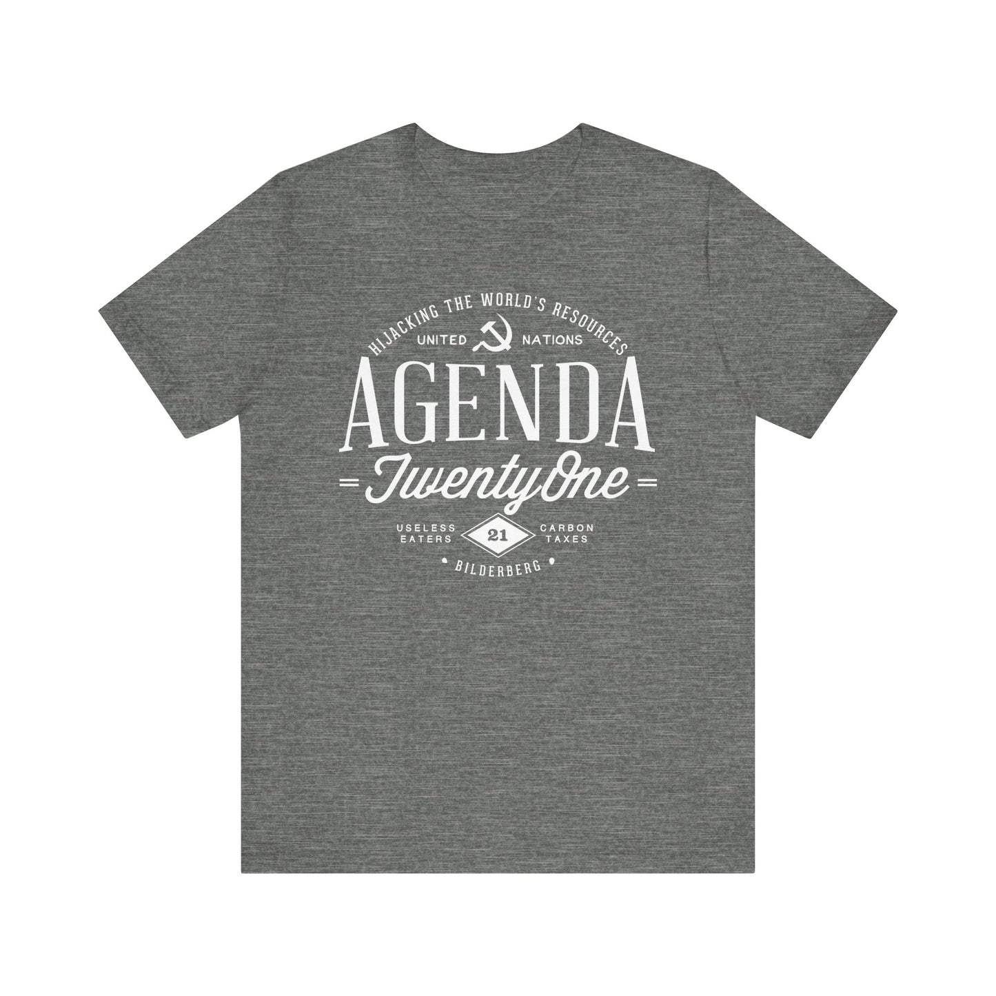 Agenda 21 Awareness Unisex Jersey Short Sleeve Tee