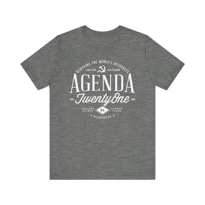 Agenda 21 Awareness Unisex Jersey Short Sleeve Tee