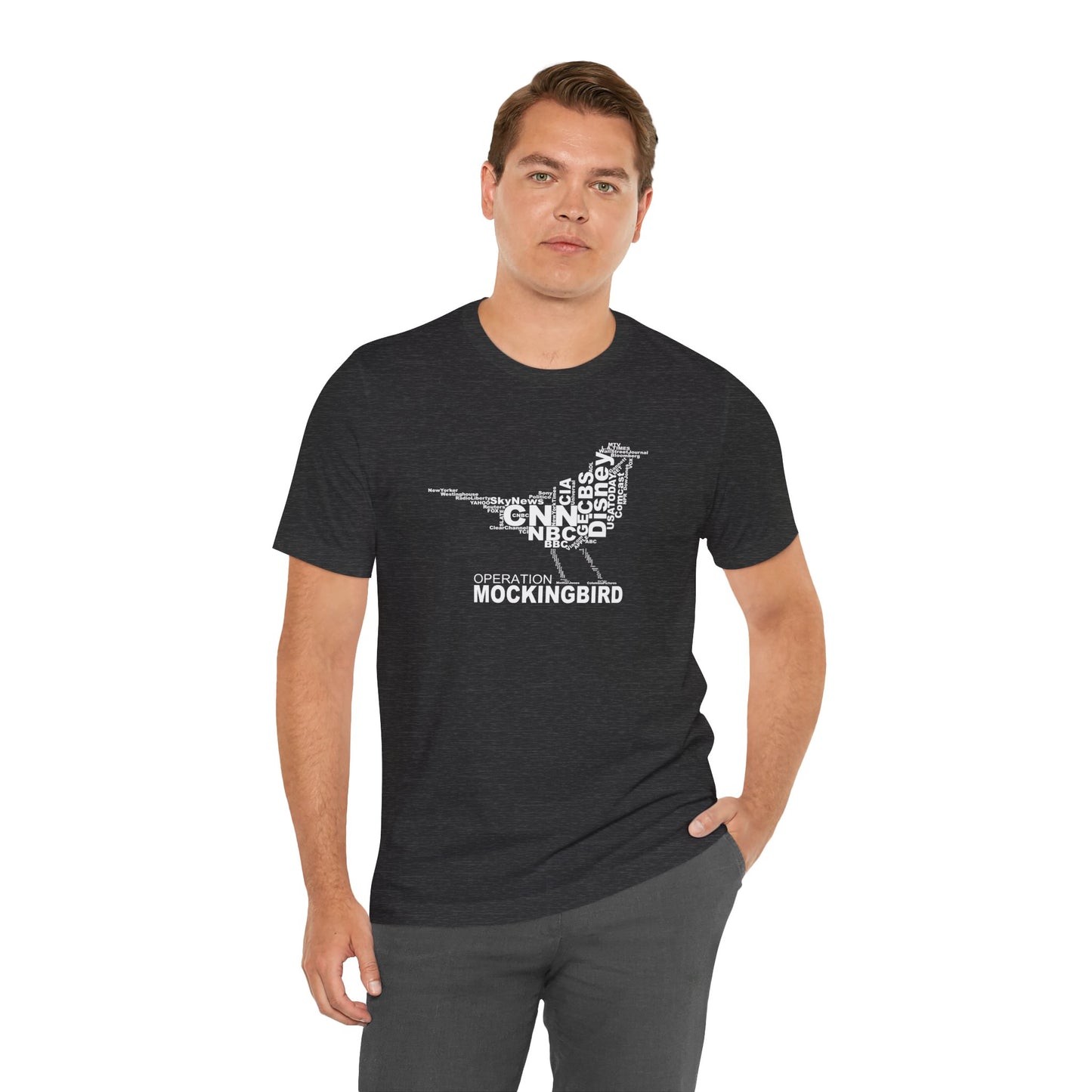 Operation Mockingbird Word Cloud Unisex Jersey Short Sleeve Tee