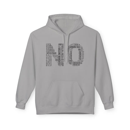 NO Word Cloud Softstyle Fleece Hoodie