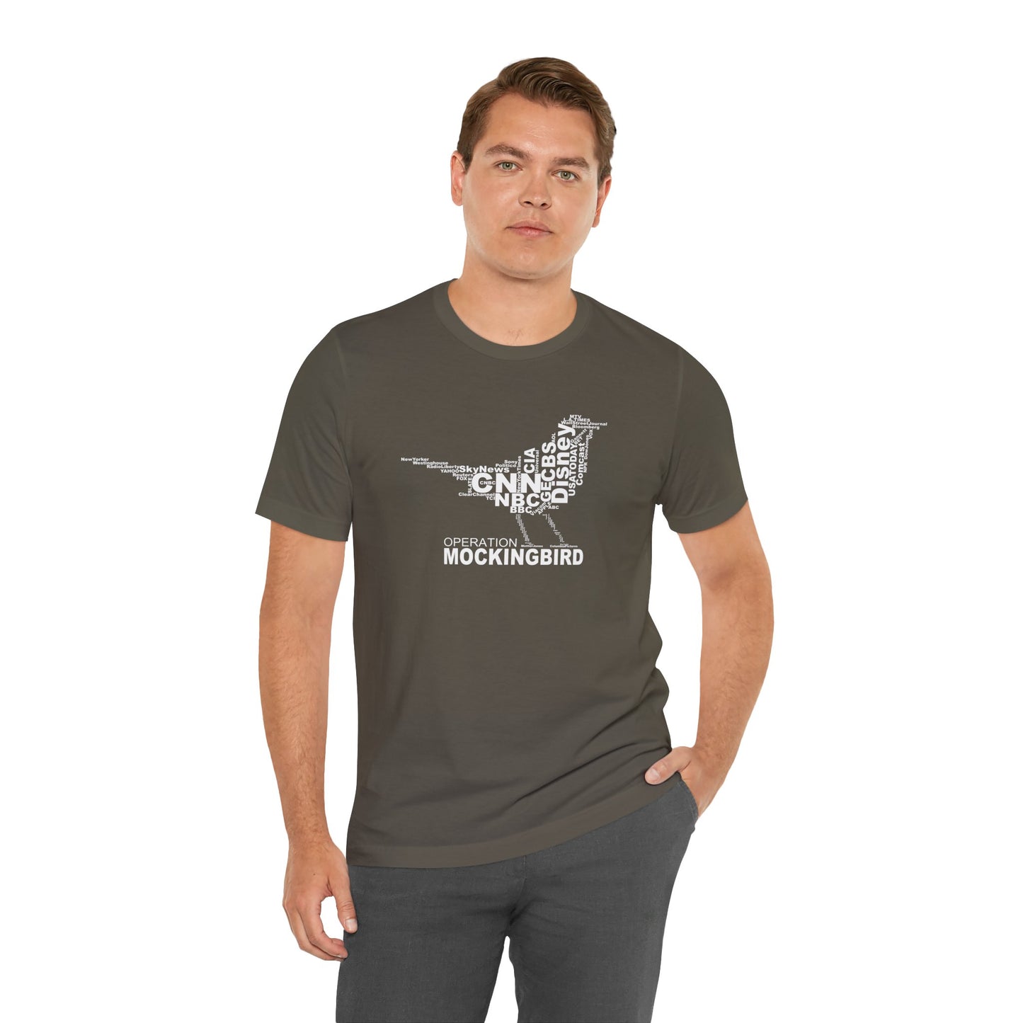 Operation Mockingbird Word Cloud Unisex Jersey Short Sleeve Tee