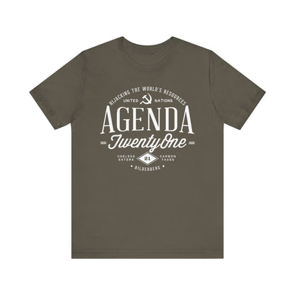 Agenda 21 Awareness Unisex Jersey Short Sleeve Tee