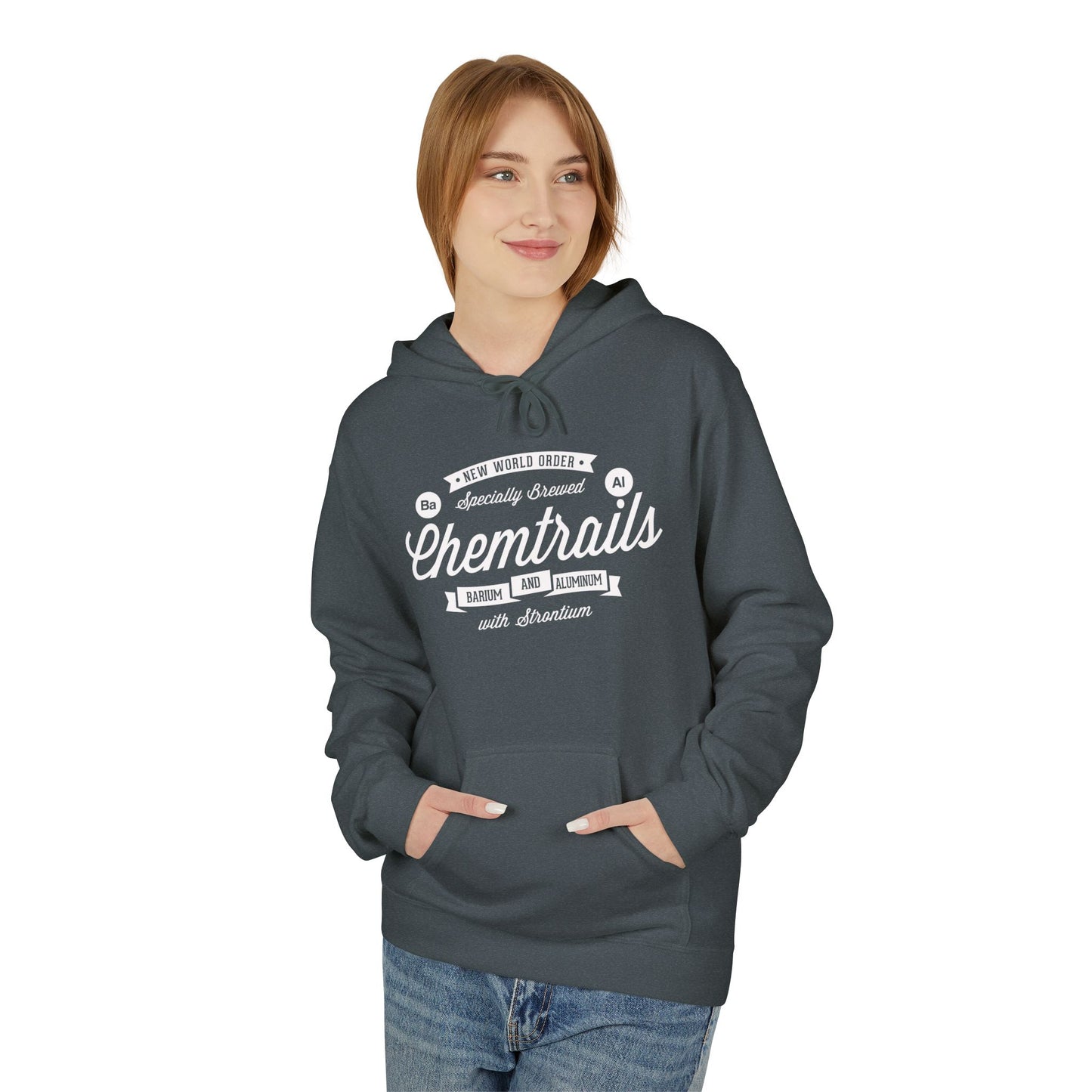 Chemtrails Ba Al Retro Style Label Softstyle Fleece Hoodie