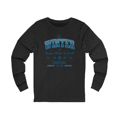 Winter Survival Team Long Sleeve Tee — "The Winter of Severe Illness & Death" Vintage Graphic