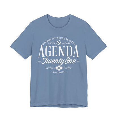 Agenda 21 Awareness Unisex Jersey Short Sleeve Tee