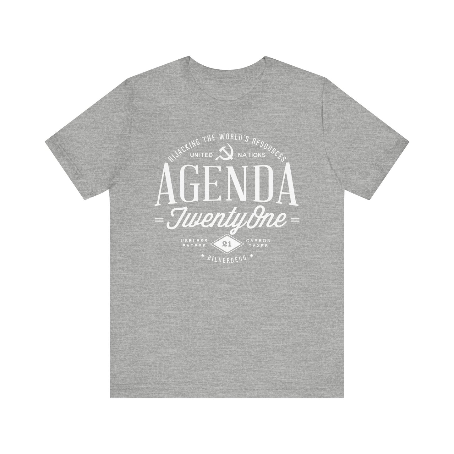 Agenda 21 Awareness Unisex Jersey Short Sleeve Tee