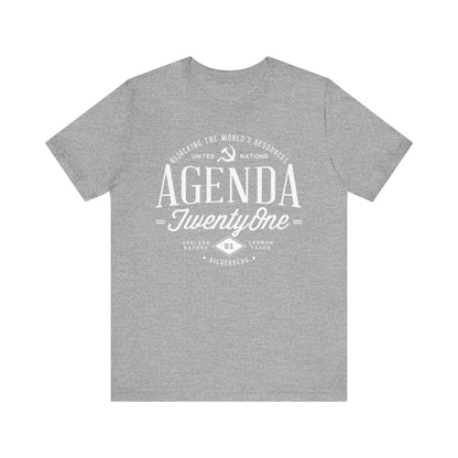 Agenda 21 Awareness Unisex Jersey Short Sleeve Tee