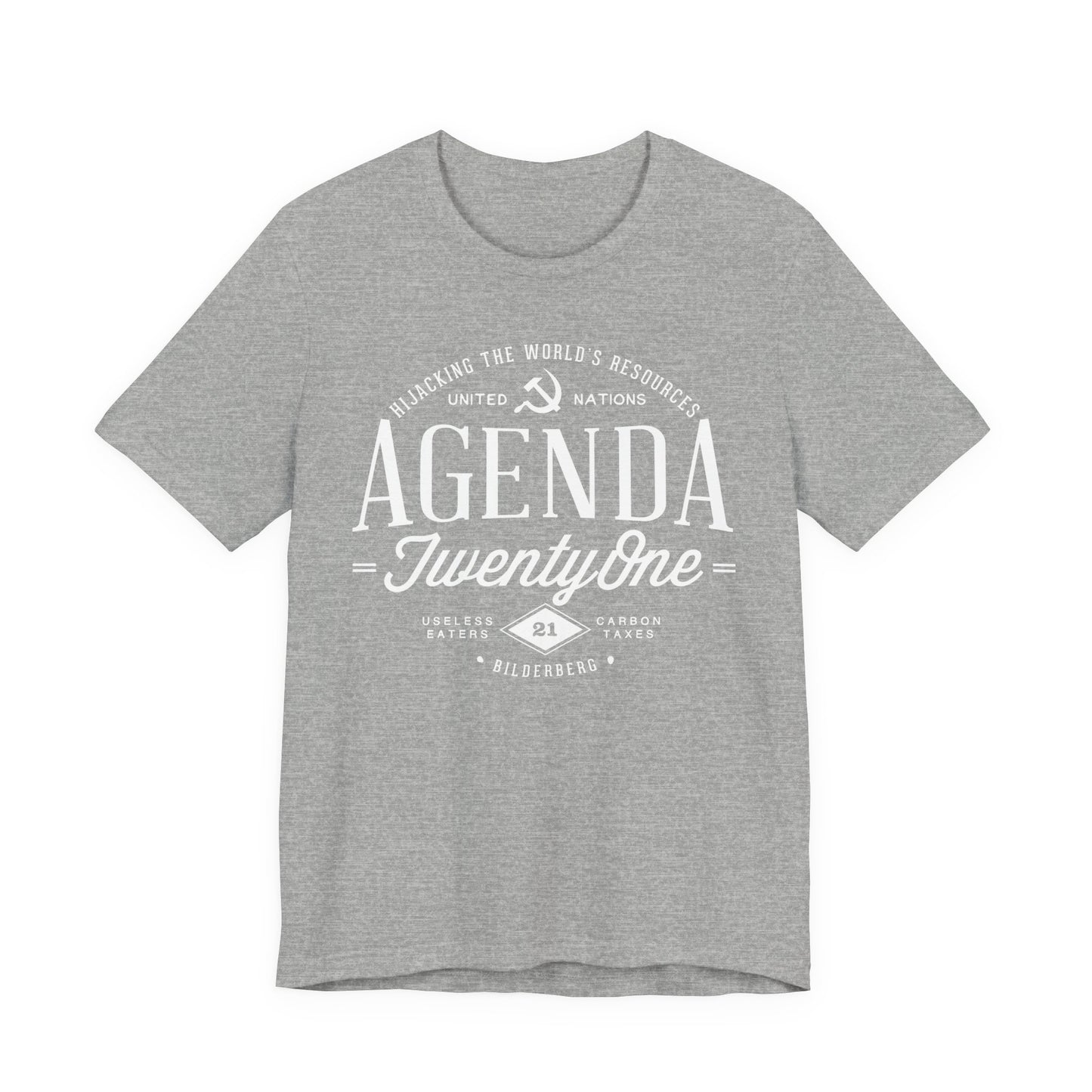Agenda 21 Awareness Unisex Jersey Short Sleeve Tee