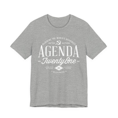 Agenda 21 Awareness Unisex Jersey Short Sleeve Tee