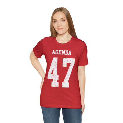 Agenda 47 Two-Sided Jersey-Style Unisex Jersey Short Sleeve Tee