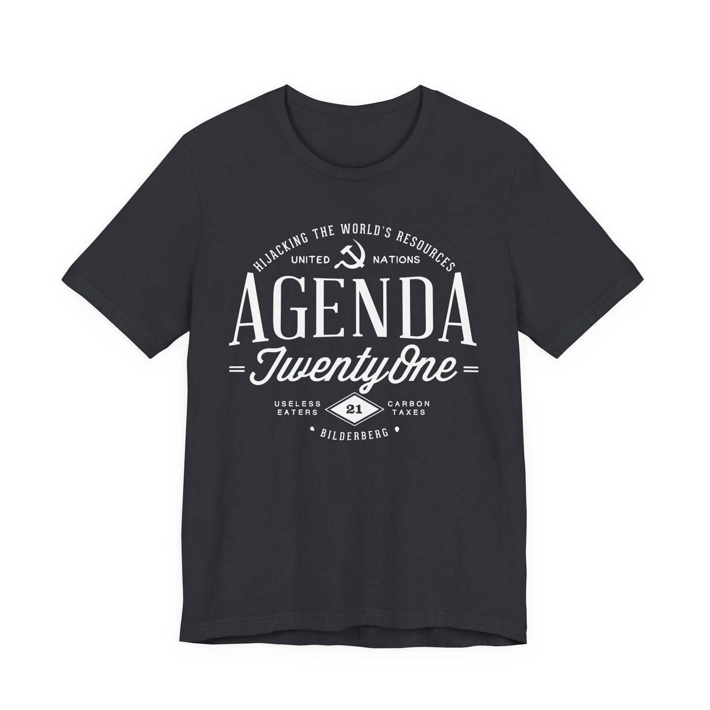 Agenda 21 Awareness Unisex Jersey Short Sleeve Tee