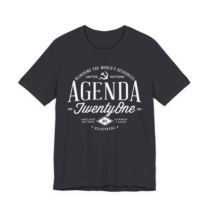Agenda 21 Awareness Unisex Jersey Short Sleeve Tee