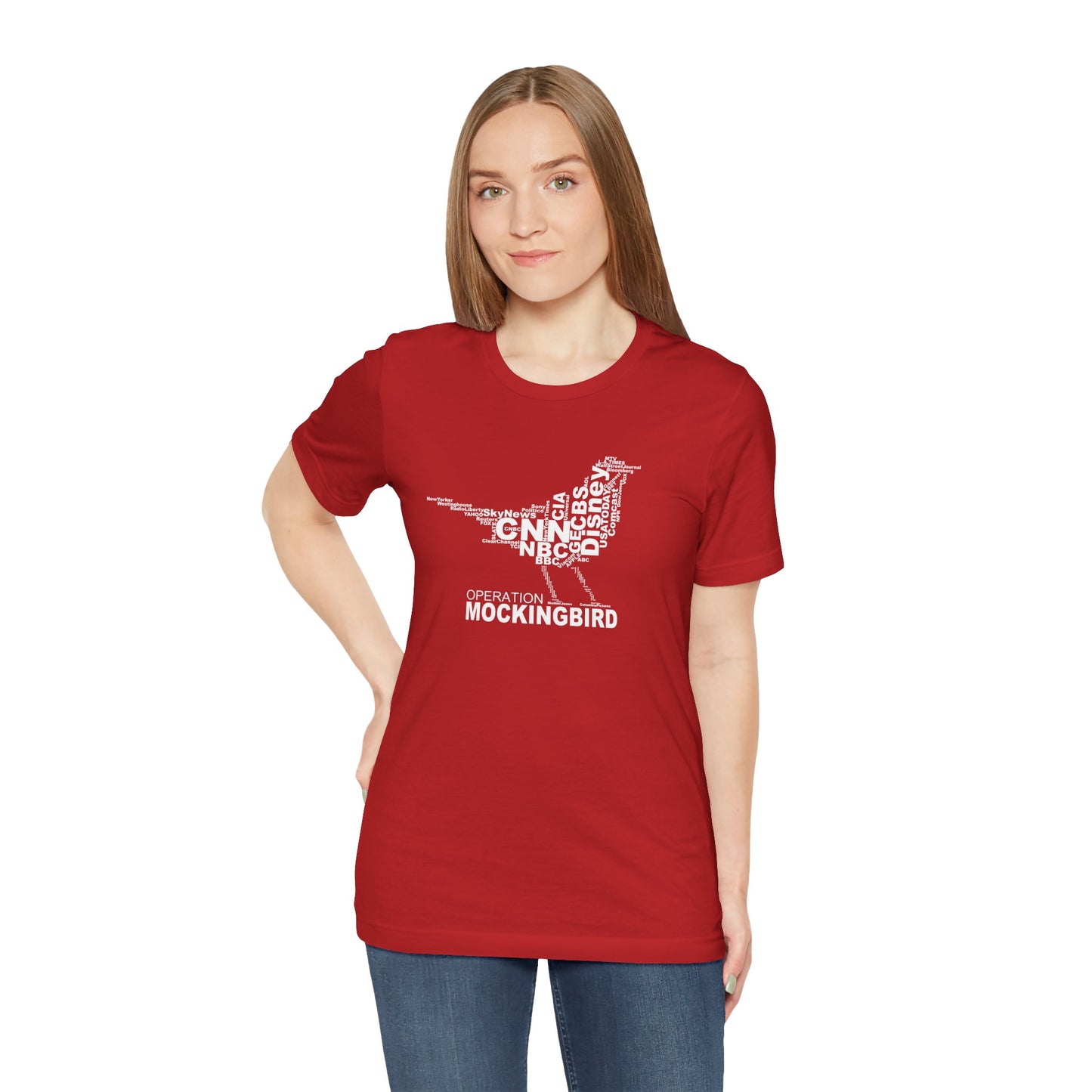 Operation Mockingbird Word Cloud Unisex Jersey Short Sleeve Tee