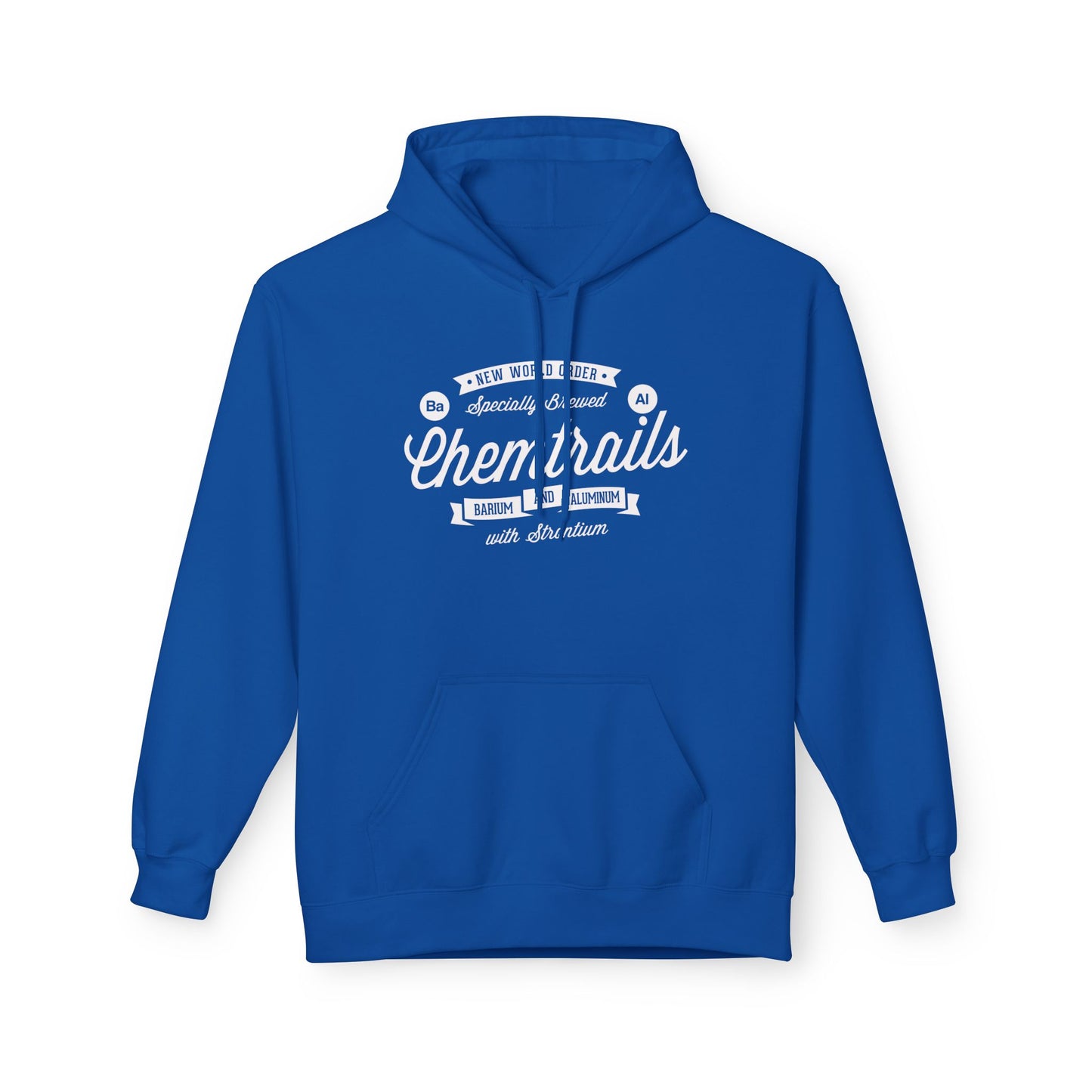 Chemtrails Ba Al Retro Style Label Softstyle Fleece Hoodie