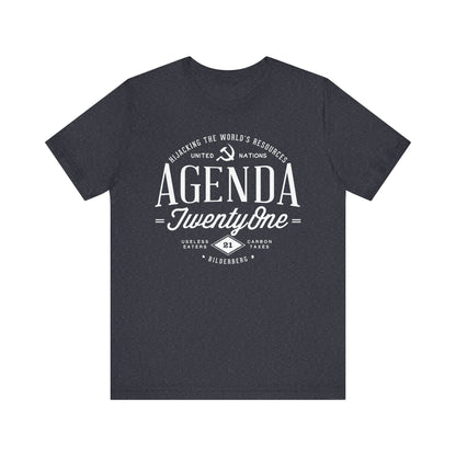 Agenda 21 Awareness Unisex Jersey Short Sleeve Tee