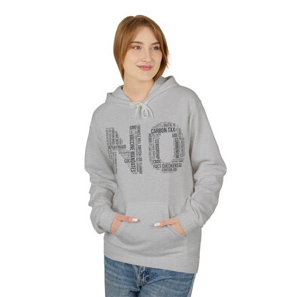 NO Word Cloud Softstyle Fleece Hoodie