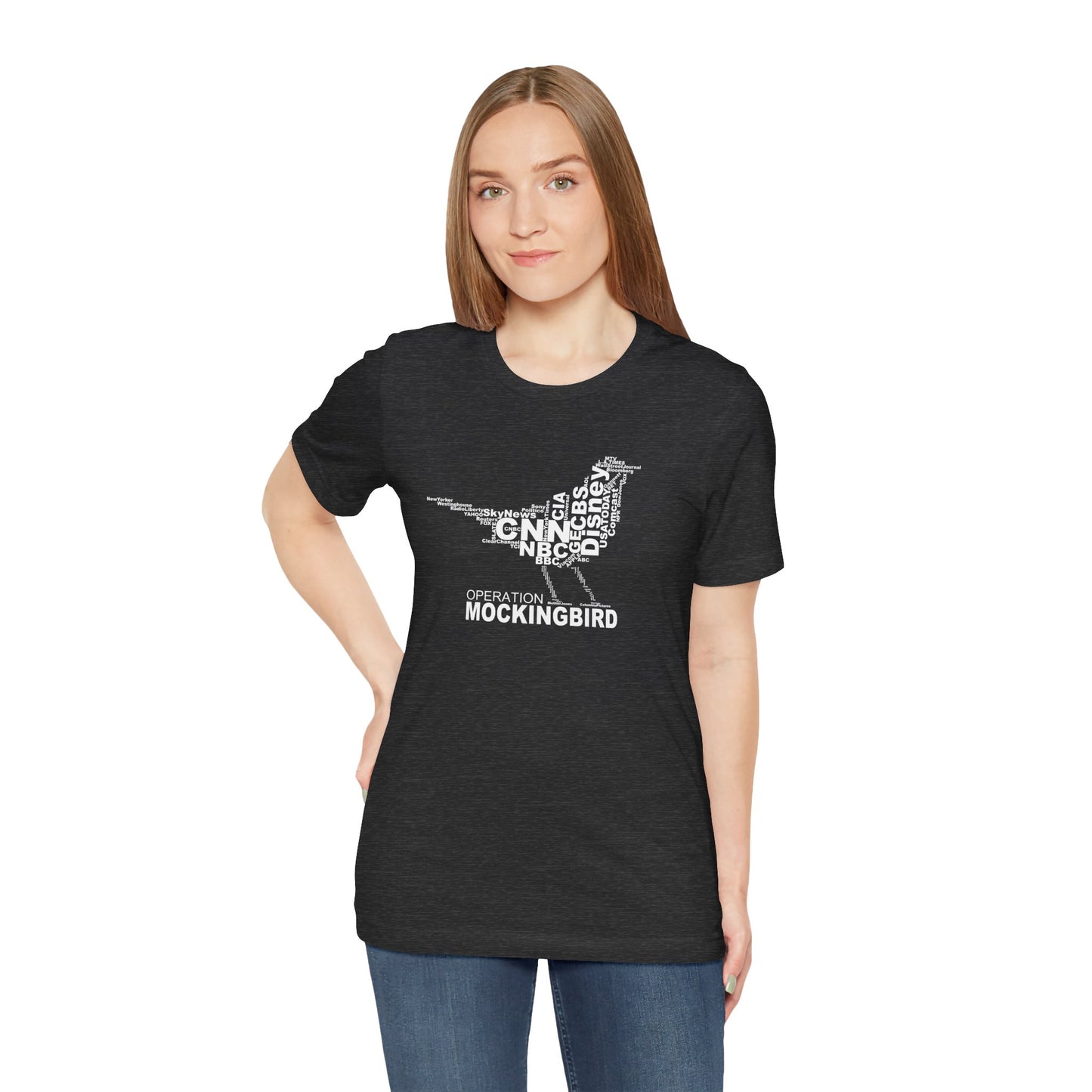 Operation Mockingbird Word Cloud Unisex Jersey Short Sleeve Tee