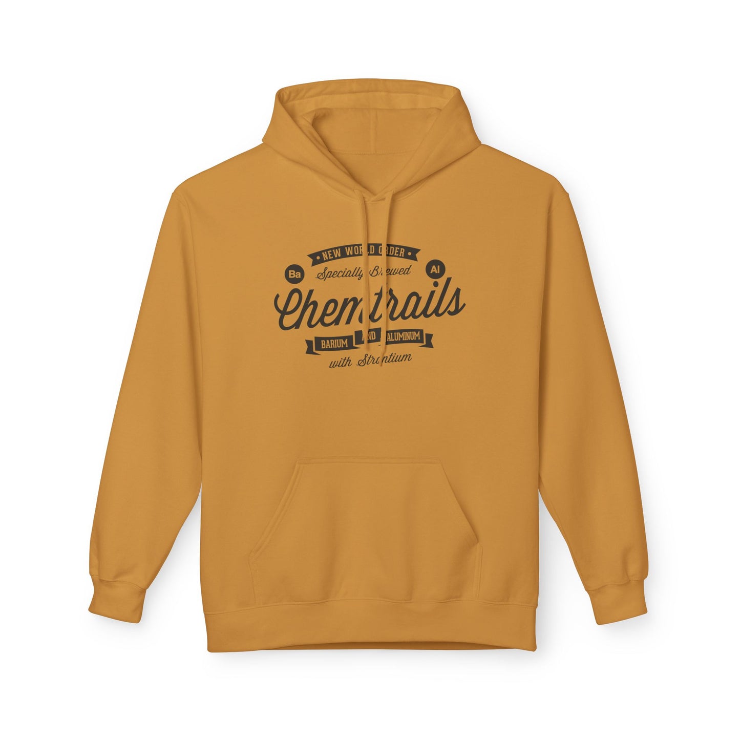 Chemtrails Ba Al Retro Style Label Softstyle Fleece Hoodie