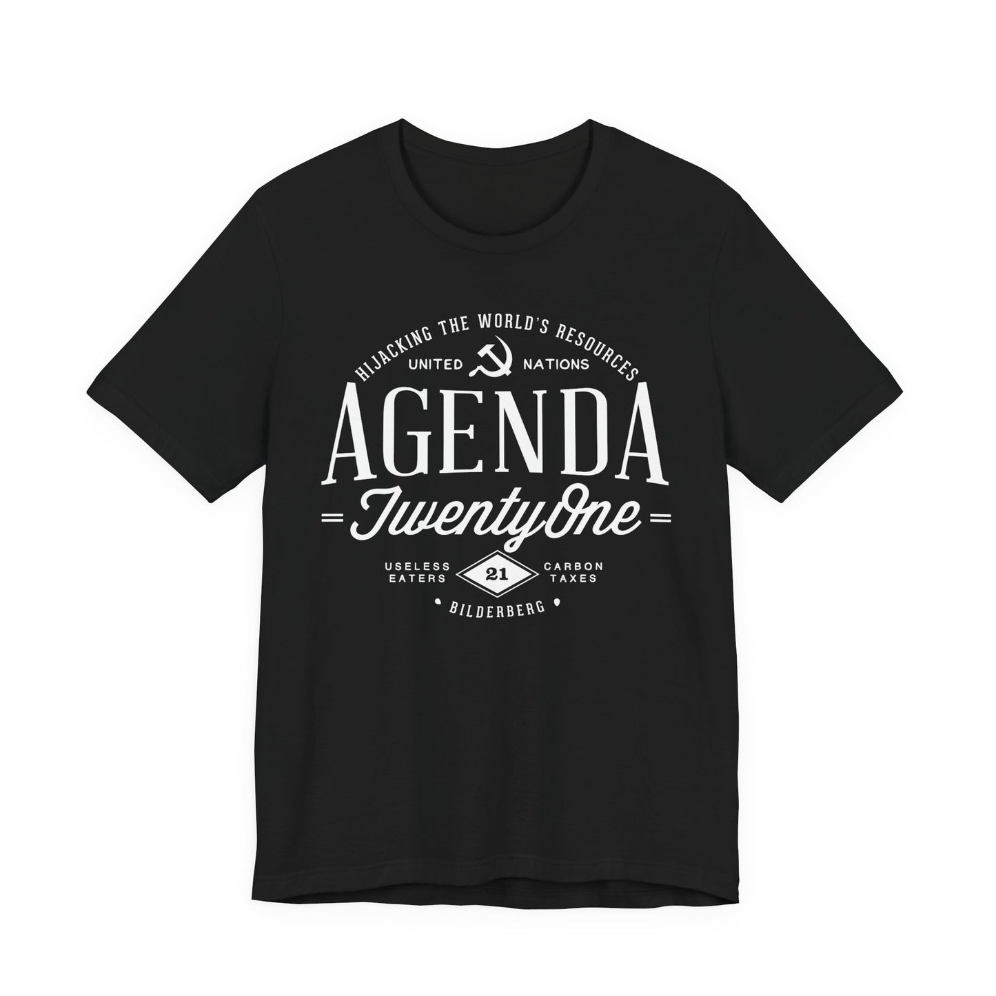 Agenda 21 Awareness Unisex Jersey Short Sleeve Tee