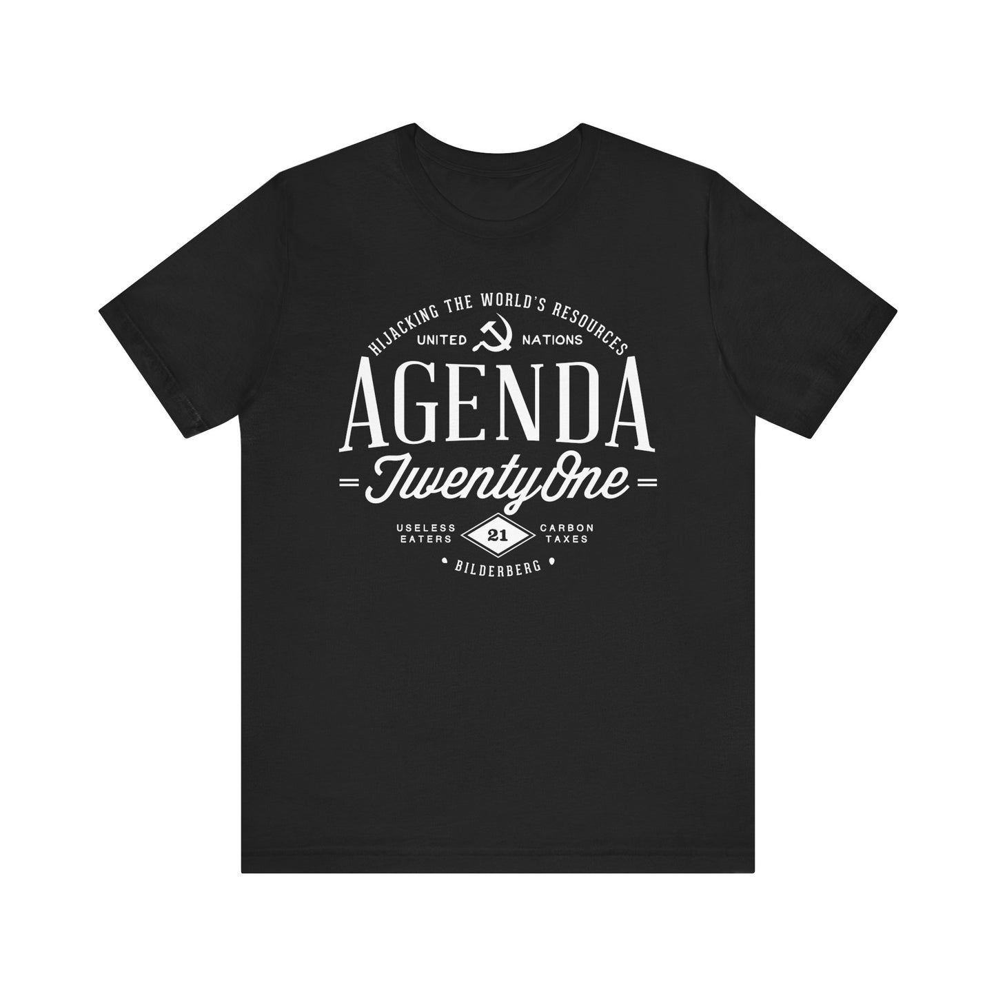 Agenda 21 Awareness Unisex Jersey Short Sleeve Tee