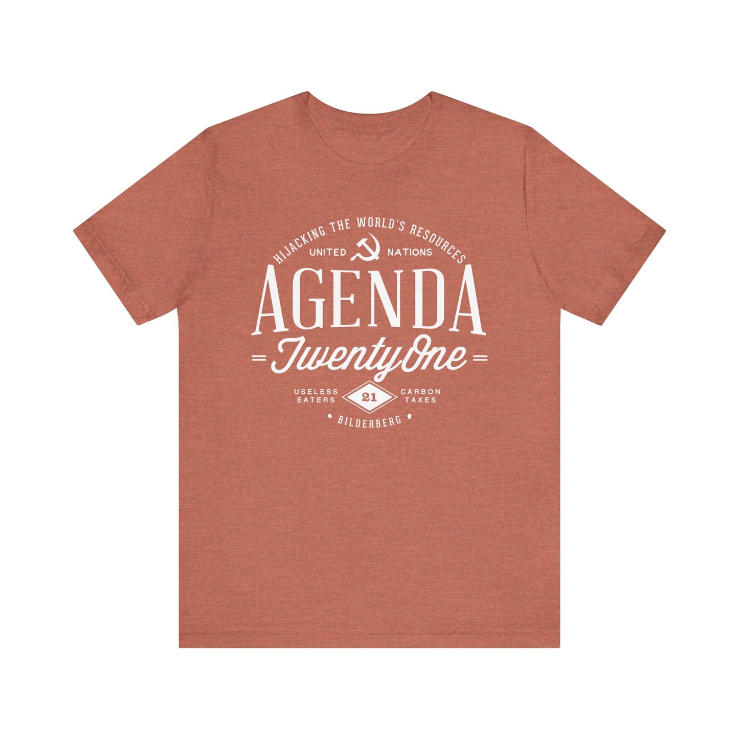 Agenda 21 Awareness Unisex Jersey Short Sleeve Tee