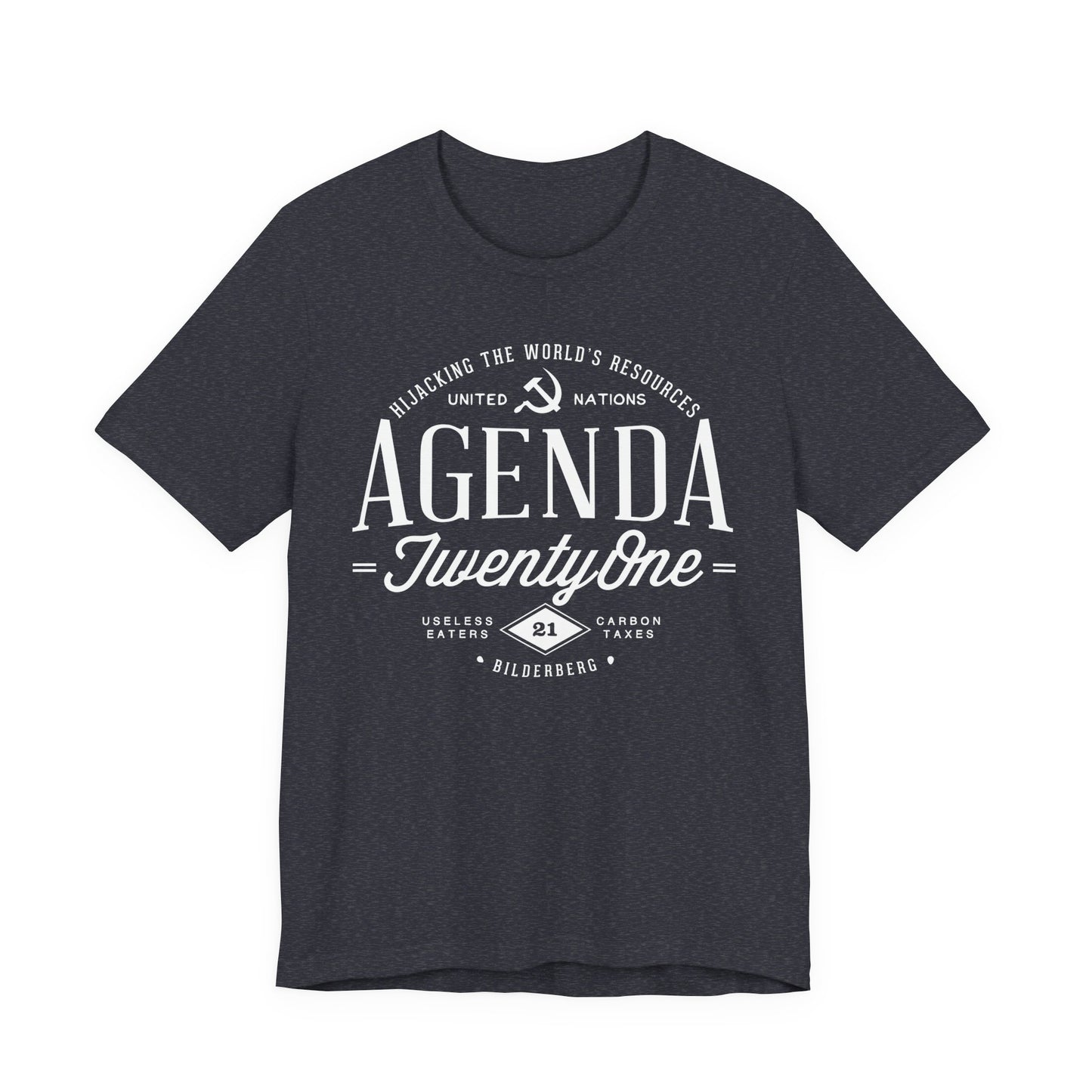 Agenda 21 Awareness Unisex Jersey Short Sleeve Tee