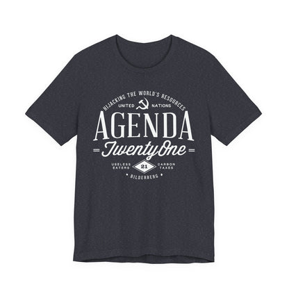 Agenda 21 Awareness Unisex Jersey Short Sleeve Tee