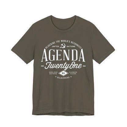 Agenda 21 Awareness Unisex Jersey Short Sleeve Tee