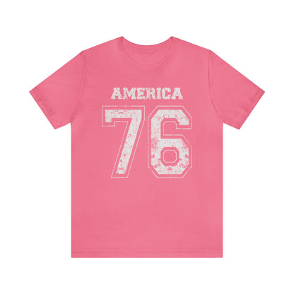 America 76 Jersey-Style Unisex Jersey Short Sleeve Tee