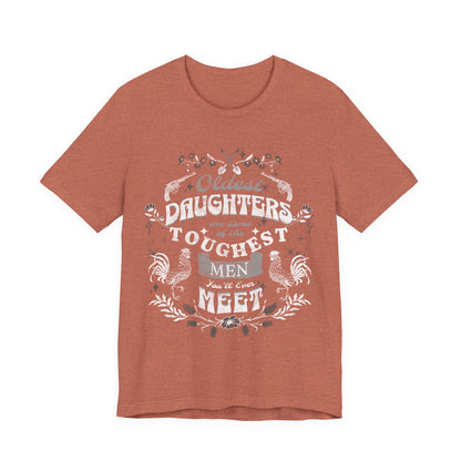 Oldest daughters are some of the toughest men you'll ever meet Unisex Jersey Short Sleeve Tee